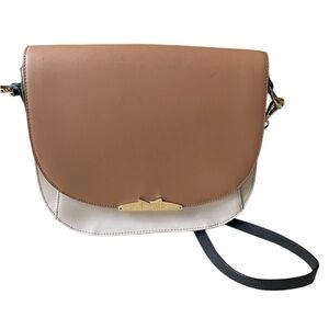 Marc Fisher Harper Matte Calf Leather Crossbody Shoulder bag Purse